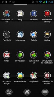 Next Launcher Theme Carbon HD 3.0. Скриншот 5