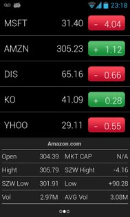 iPhone Stocks App 1.01. Скриншот 2