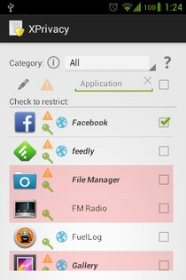 XPrivacy 1.9. Скриншот 2