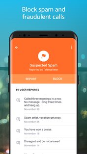 Hiya – блокировка телефонного спама 14.8.2. Скриншот 2