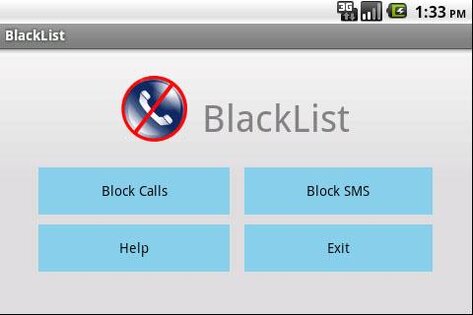 Черный список: звонки и смс 2.3с. Скриншот 2