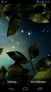 Fresh Leaves Live Wallpaper 1.8. Скриншот 4
