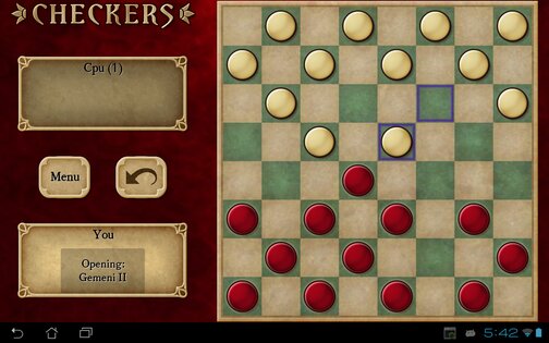 Checkers Free 2.71. Скриншот 1