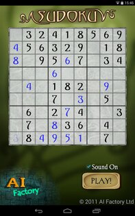 Sudoku Free 2.42. Скриншот 3
