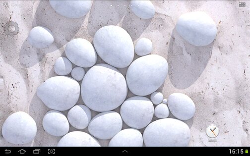White Pebble Live Wallpaper 1.3.0. Скриншот 3