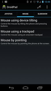 DroidPad 2.1.1. Скриншот 1