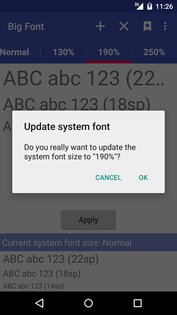 Big Font 4.00. Скриншот 3