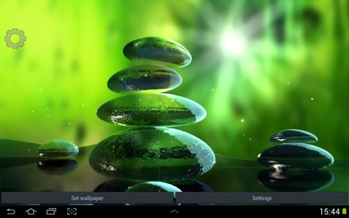 Green Zen Live Wallpaper 1.2.6. Скриншот 3