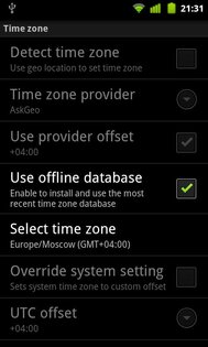 TimeZoneDB for ClockSync 1.3.3. Скриншот 1