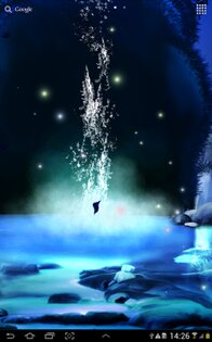 3D Night Waterfall LWP PRO 1.0.1  PRO Cracked. Скриншот 1
