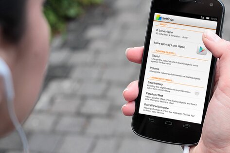 Jelly Bean 4.3 Parallax LWP 1.0.2. Скриншот 10
