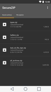 SecureZIP 2.0.140. Скриншот 1