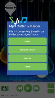 MP3 Cutter и слияниями 11.0.2. Скриншот 4