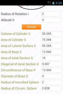 Allcalc Geometry (Geometry calculator) 1.4.5. Скриншот 3