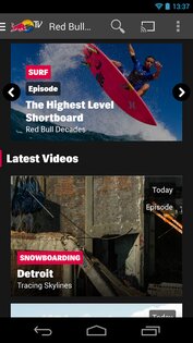 Red Bull TV 7.0.9.0. Скриншот 2