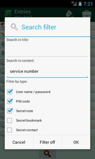 Secret Safe Lite 4.0.2. Скриншот 3