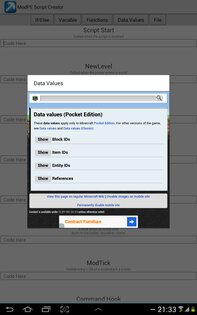ModPE Creator 0.5 alpha. Скриншот 3