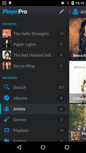 PlayerPro Blue Wonder Skin 4.6. Скриншот 3