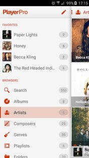 PlayerPro Cloudy Red Skin 4.5. Скриншот 4
