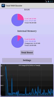 Total RAM Speed Booster 5.0.4. Скриншот 1