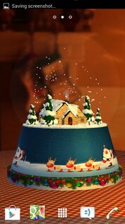Snow Globe 3D Live Wallpaper v1.0. Скриншот 2