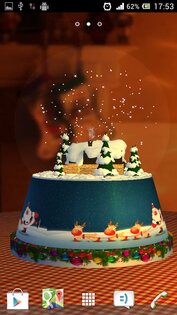 Snow Globe 3D Live Wallpaper v1.0. Скриншот 5