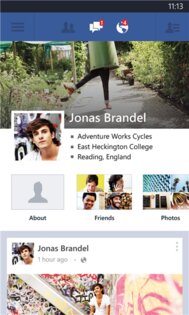 Facebook*. Скриншот 5