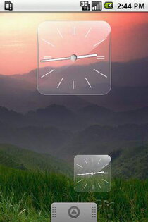 Glass Clock Widget 3 sizes 1.0. Скриншот 2