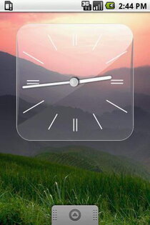 Glass Clock Widget 3 sizes 1.0. Скриншот 1