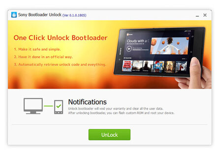 Kingo SONY Bootloader Unlock 0.2.0.1819. Скриншот 3