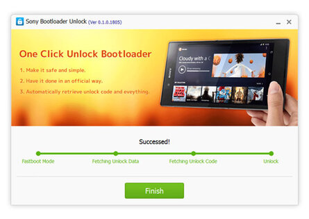Kingo SONY Bootloader Unlock 0.2.0.1819. Скриншот 5