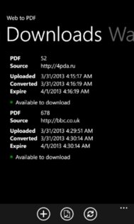 Web to PDF 1.0.0.1. Скриншот 1