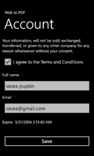 Web to PDF 1.0.0.1. Скриншот 2