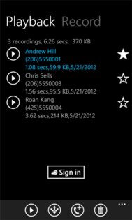 Call Recorder‏ Pro 1.6. Скриншот 3