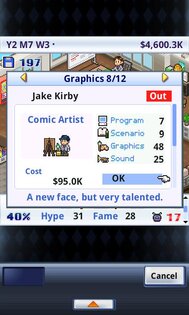 Game Dev Story Lite 1.1.7. Скриншот 2