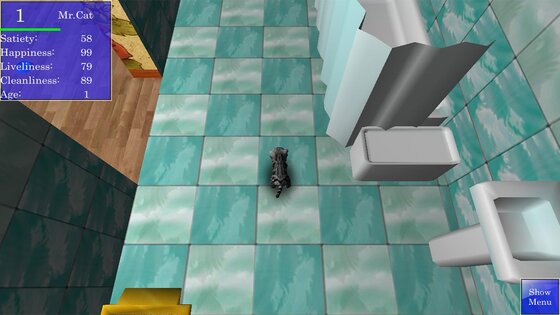 Cute Pocket Cat 3D 1.23.9. Скриншот 2