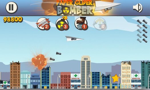 Paper Glider Bomber 2.1. Скриншот 3