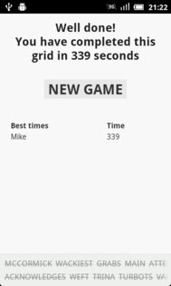 Word Search 1.21. Скриншот 4