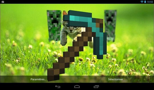 3D items Minecraft LWP Lite. Скриншот 3