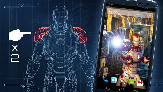 Iron Man 3 Live Wallpaper 1.28. Скриншот 6