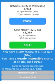 Clicking Bad 0.7.9.4. Скриншот 1