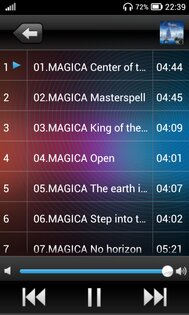 FTouch Music Player 1.18. Скриншот 2