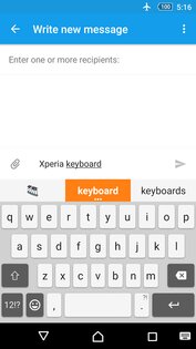 Клавиатура Xperia 8.1.A.0.12. Скриншот 1