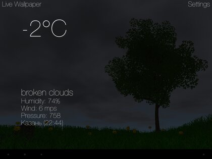 Nature Live Weather 3D FREE 1.1.9. Скриншот 1