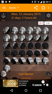 Фаза Луны 2.7.0. Скриншот 2