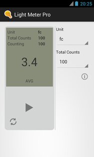 Lightmeter 1.5.3. Скриншот 2