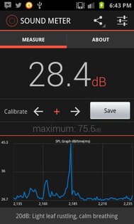 Android Sound Meter 1.6. Скриншот 2