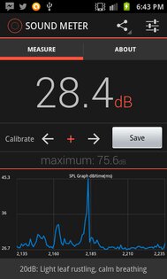 Android Sound Meter 1.6. Скриншот 9