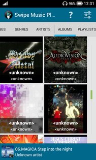 Swipe music.player 1.0. Скриншот 1