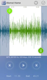 Ringdroid – редактор MP3 файлов 8.1.0. Скриншот 2